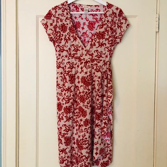 Women Red/White Dress - Picture 5 of 8